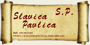 Slavica Pavlica vizit kartica